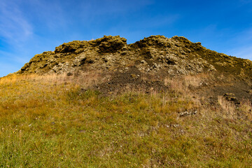 Nature of Skutustadagigar,  area famous by geologiacal features and views in Iceland