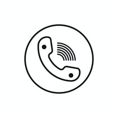 telephone vector glyph flat icon