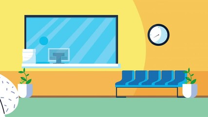 female patient wearing medical mask for covid19 in hospital place