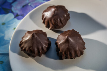 chocolate candy on a plate
