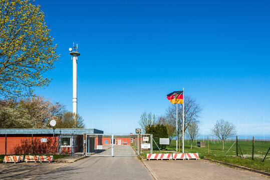Marinefunkstelle an der Ostsee-Steilk&uuml;ste bei Stohl