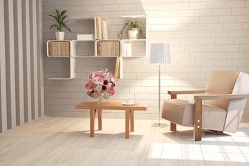 idea of evening comfort interior design interior design. 3D illustration