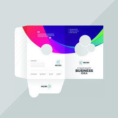 Presentation folder design template