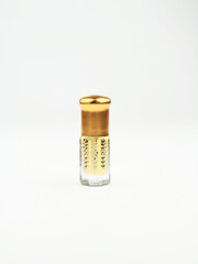 Arabian oud attar perfume in mini bottles.