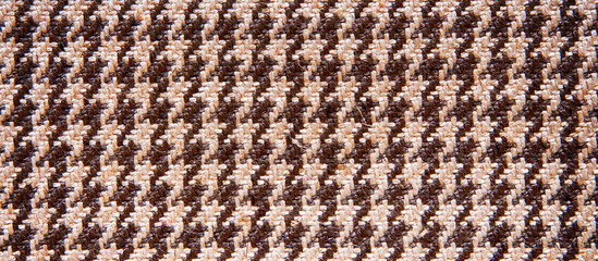 brown fabric texture for background. Abstract background, empty template.Textile pattern