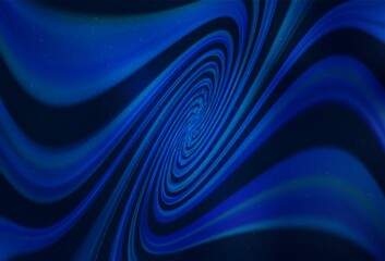 Dark BLUE vector template with space stars. Shining colored illustration with bright astronomical stars. Smart design for your business advert.