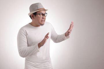 Young Man Nervous Afraid or Worried of Something