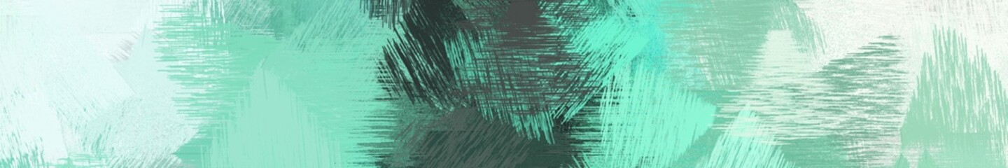 wide landscape graphic with colorful brush strokes background with pastel blue, dark slate gray and honeydew. can be used for wallpaper, cards, poster or banner