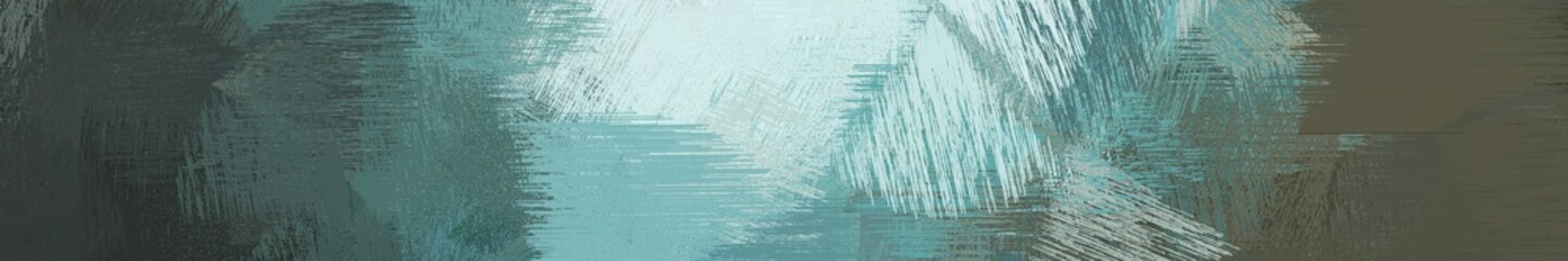 wide landscape graphic with creative brush strokes background with dim gray, dark slate gray and powder blue