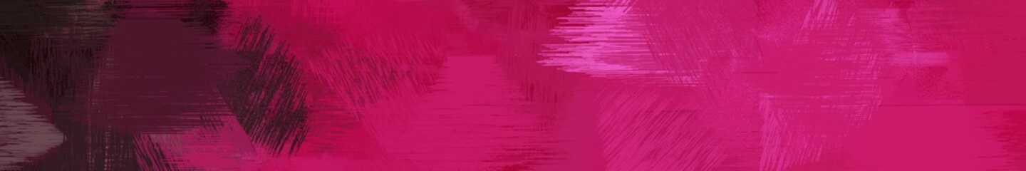 wide landscape graphic with artistic brush strokes background with medium violet red, very dark pink and old mauve. can be used for wallpaper, cards, poster or banner