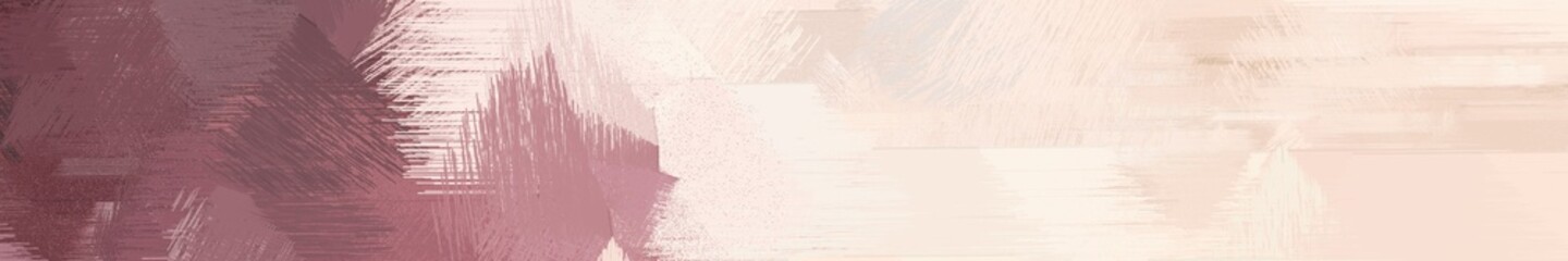 wide landscape graphic with art brush strokes background with pastel brown, antique white and rosy brown