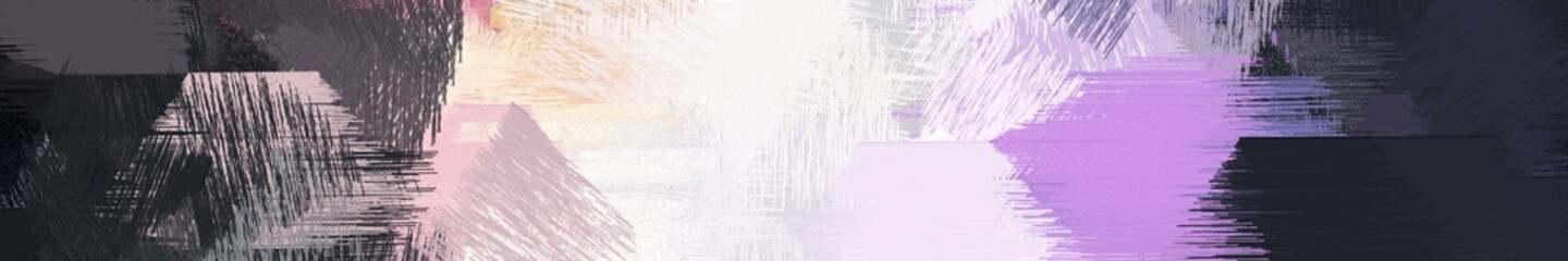 wide landscape graphic with art brush strokes background with thistle, very dark blue and misty rose