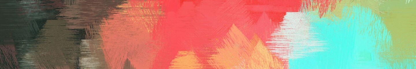 Fototapeta premium wide landscape graphic with creative brush strokes background with indian red, dark slate gray and pastel red