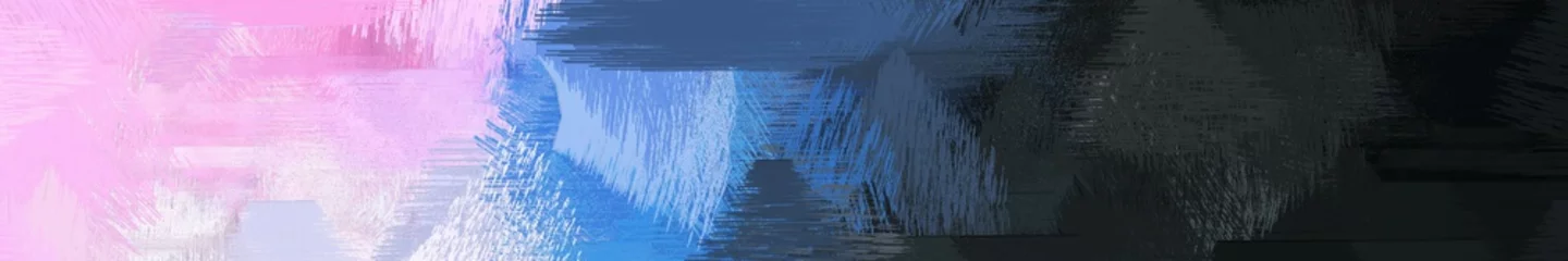 Fototapeten Lila breite landschaftsgrafik mit kunstbürstenstrichhintergrund mit sehr dunkelblauem, pastellrosa und himmelblau. kann für Tapeten, Karten, Poster oder Banner verwendet werden  © Eigens