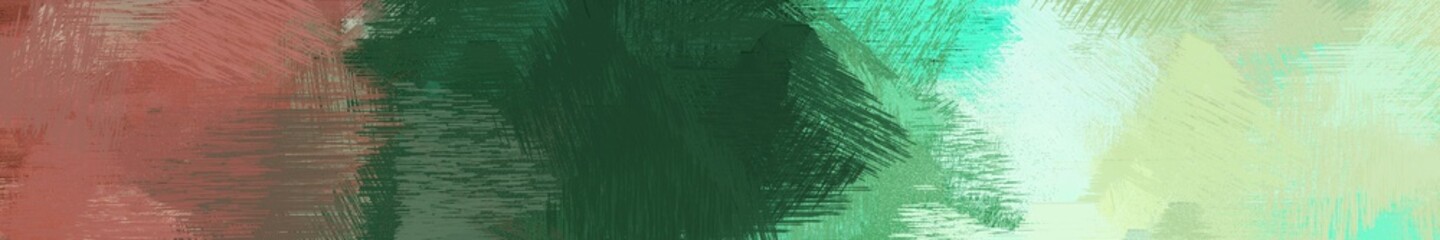 wide landscape graphic with abstract brush strokes background with dark slate gray, tea green and pastel brown. can be used for background, canvas or poster