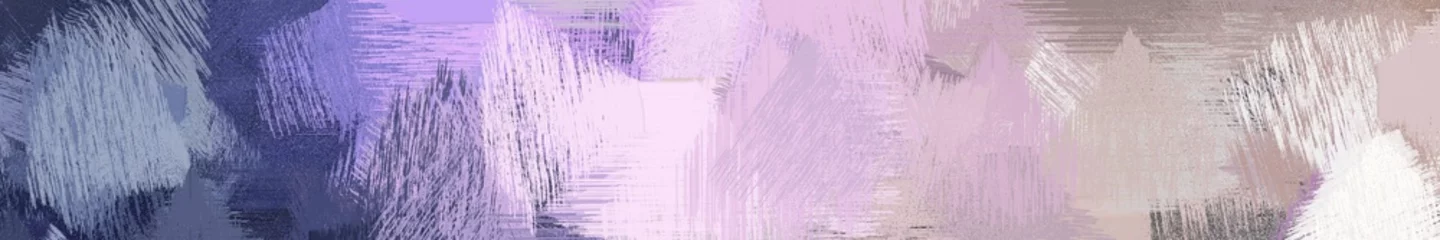 Fototapeten Lila wide landscape graphic with abstract brush strokes background with thistle, dark slate blue and light slate gray. can be used for background, canvas or poster  © Eigens