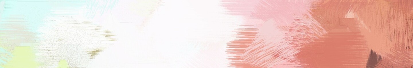 Fototapeta premium wide landscape graphic with colorful brush strokes background with linen, dark salmon and indian red. can be used for wallpaper, cards, poster or banner