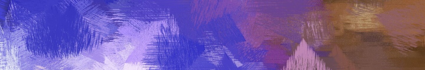wide landscape graphic with art brush strokes background with slate blue, brown and lavender blue. can be used for background, canvas or poster