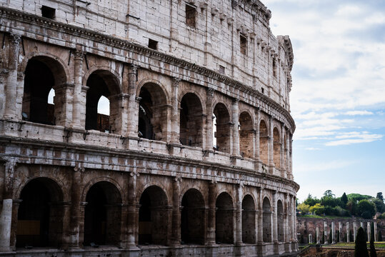 The huge and mythical Colosseum in Rome