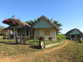 a house in the Valley of Vinales, Cuba, November