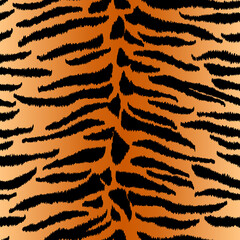 Animal print, tiger texture. Endless texture for fabric and paper print, scrapbooking. Wild cat african safari design.