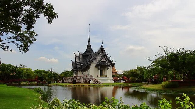 Royal Palace at the Mueng Boran Ancient City Tourist Attractions Bangkok,Thailand