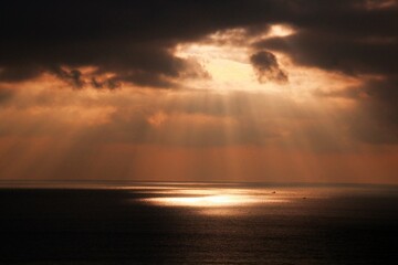 Obraz premium sunset over the sea