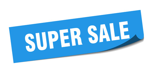 super sale sticker. super sale square isolated sign. super sale label
