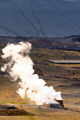 Fototapeta premium Myvatn, a Geothermal area in Iceland