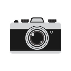 camera icon on white background. vector illustration