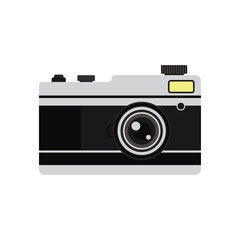 camera icon on white background. vector illustration