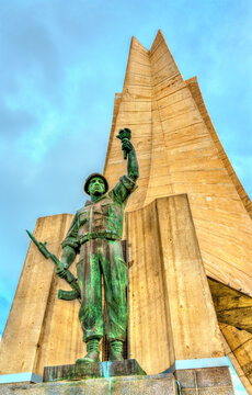 Martyrs Memorial For Heroes Killed During The Algerian War Of Independence. Algiers