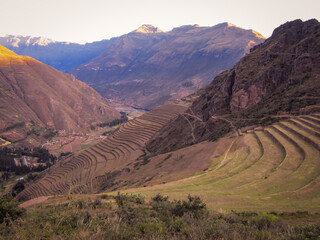 The Sacred Valley of the Incas, in the Peruvian Andes, is made up of numerous rivers that descend through gorges and small valleys.