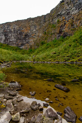 Nature of the Asbyrgi canyon, the north of Iceland