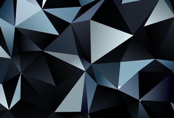 Dark BLUE vector pattern with polygonal style.