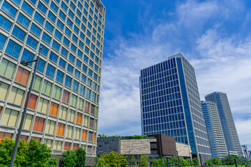 Obraz premium 東京都世田谷区二子玉川から見る東京の景色