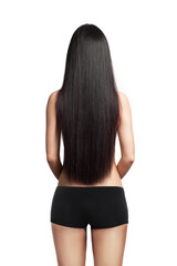 Naklejka premium Back of slim sexy woman
