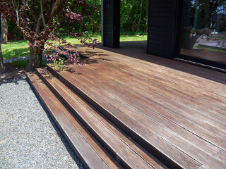 Beautiful classical design hard wood deck