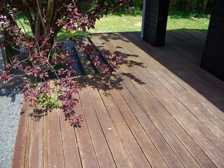 Beautiful classical design hard wood deck