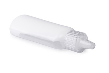 White blank plastic tube