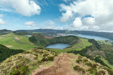 Obraz premium beautiful overlook on the Azores