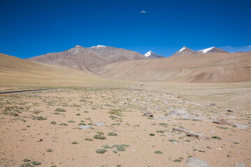 Mountain landscape in the himalayas at Ladakh, India