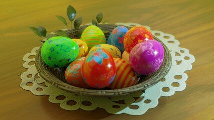 Tradycyjne pisanki wielkanocne © Marcin