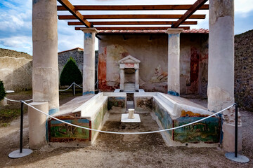 Pompeii Naples Italy, along with Herculaneum and many villas in the surrounding area (e.g. at...