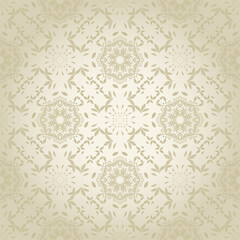 Seamless floral pattern on background