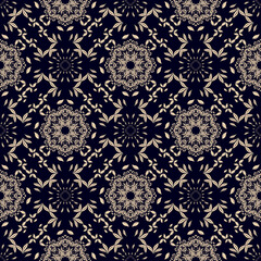 Seamless floral pattern on background