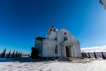 church in winter