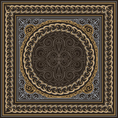 Obraz premium Decorative ornate retro design frame