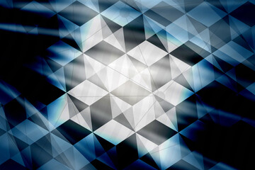 Obraz premium abstract, blue, design, light, digital, pattern, texture, wallpaper, technology, graphic, illustration, backdrop, art, business, white, lines, futuristic, square, concept, backgrounds, color, line