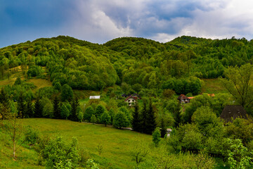 Little mountain village in Romania